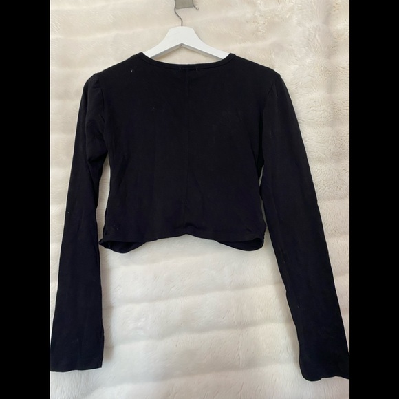 Long sleeve cropped active top - Picture 2 of 2
